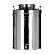 Fusto per olio graffato in acciaio inox Minox 10 lt