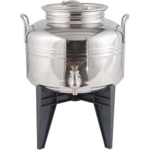 Sansone - Conteneur En Acier Inoxydable De Tige Bidon Pour L'Huile Avec Un Support De 5 Lt
