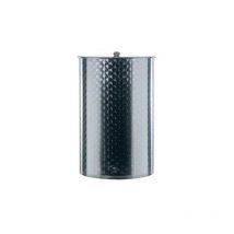 Belvivere - Fut 200 lt fut en acier inoxydable h 83 cm avec bouchon de re'servoir pour vin huile bie're alimentaire 56 cm fabrique' en Italie Acciaio