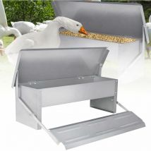 futterautomat hühner hühnerfutterautomat 5kg Automatisches Schalterdesign Futterspender aus Aluminium Anti-Nagetier und Anti-Rost(3 Packet)YARDIN