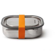 Futterdose 0,6 L Orange - Edelstahl - Schwarz Blum
