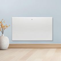 Futura - Purus 1200W Electric Heater Wall Mounted Panel Radiator with Thermostat Lot 20 White