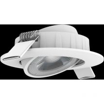 Kit 3 runde led einbaustrahler 6w 450lm warmes licht 3000k ip20 kitft-066830