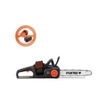 FUXTEC 2x20V Akku Kettensäge FX-E2KS - 14 Zoll Kettensäge, 4,2 Kg Gewicht mit Kettengeschwindigkeit von 15m/s und Sicherheitsschalter