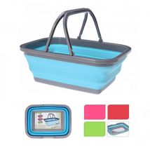Cesta de la compra con asas plegable colores variados
