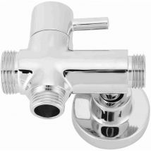 Kkmoon - G1 / 2 'mur rond cuivre salle de bains douche Splitter Splitter avec base accessoires
