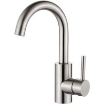 Paryou - G1002A Irsmart – Badezimmer-Mischbatterie, 360° drehbarer Waschtisch-Wasserhahn, Einhebel-Waschtisch-Mischbatterie, heiß und kalt