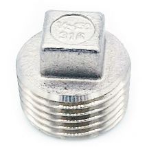 G1/2 bsp Male Square Head Plug 316 Stainless Steel