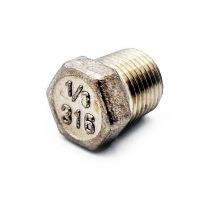 Pepte - G1/8 bsp Male Hex Plug 316 Stainless Steel