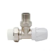 G3/4 Vanne de régulation de température manuelle à angle ppr vanne de régulation de radiateur vanne d'angle de radiateur(DN20)