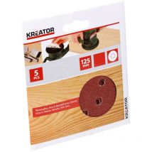 Set mit 5 Schleifscheiben 125 mm Kreator Getreide 060