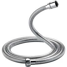 G851-20, Manguera de ducha universal (G1/2 pulgada, 2 m), antitorsión y antidobleces, acero inoxidable/cromo