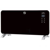 Fabrilamp - Gaban Crystal Émetteur Thermique 2000w Noir Contrôle Wifi 2puissances Minuterie.mural/portat.38x92x6.68 Cm