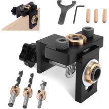 Gabarit De Percage, Gabarit De Trou De Poche, Localisateur De Perforateur, Kit De Perforateur 8/10/15 mm, Gabarits pour outils électriques, Gabarit