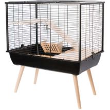 Zolux Neo Muki - Gabbia Per Grandi Roditori, 58 Cm, Colore Nero