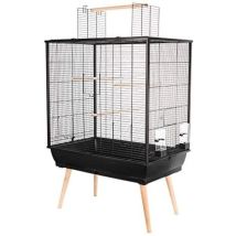 Zolux – Gabbia per uccelli Neo Jili – 78 x 47,5 x 112 cm – Colore nero