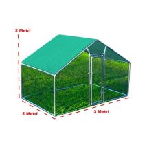 Gabbia per animali da esterno - Recinto per Polli 3 x 2m x 2m h - 6 mq