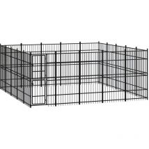 Furniture Limited - Gabbia per Cani da Esterno in Acciaio 23,04