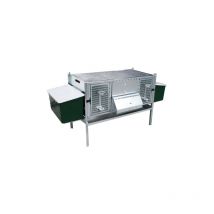 ART.200321 Conigliera Tosca due gabbia conigli sovrapponibile 2 fattrici 102x51x40 cm