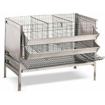 Rocila - Gabbia Rurale Per Galline Ovaiole In Lamiera E Rete Zincata 97x78x75 Cm