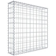 Gabion 100 cm x 100 cm x 20 cm (l x h x p). mailles 10 x 10 cm. Spirale - Made in Germany - Gabiondeco