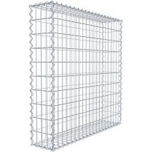 Gabiondeco - Gabion 100 cm x 100 cm x 20 cm (L x H x P). mailles 5 x 10 cm. Spirale - Made in Germany