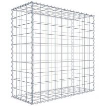 Gabion 100 cm x 100 cm x 40 cm (l x h x p). mailles 10 x 10 cm. Spirale - Made in Germany - Gabiondeco