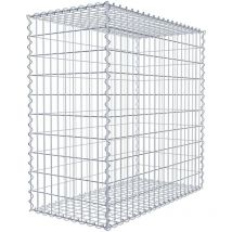 Gabiondeco - Gabion 100 cm x 100 cm x 50 cm (l x h x p). mailles 5 x 10 cm. Spirale - Made in Germany