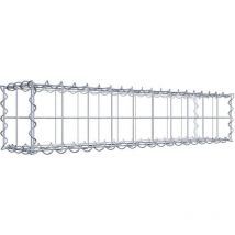 Gabion 100 cm x 20 cm x 20 cm (l x h x p). mailles 10 x 10 cm. Spirale - Made in Germany - Gabiondeco