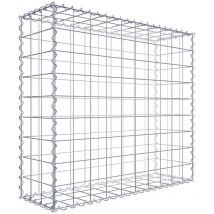 Gabion 100 cm x 90 cm x 30 cm (l x h x p). mailles 10 x 10 cm. Spirale - Made in Germany - Gabiondeco