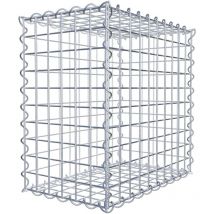 Gabiondeco - Gabion 50 cm x 50 cm x 30 cm (l x h x p). mailles 5 x 5 cm. Spirale - Made in Germany