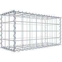 Gabion 80 cm x 40 cm x 30 cm (l x h x p). mailles 10 x 10 cm. Spirale - Made in Germany - Gabiondeco