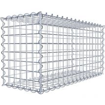 Gabion 80 cm x 40 cm x 30 cm (l x h x p). mailles 5 x 5 cm. Spirale - Made in Germany - Gabiondeco