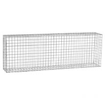 Gabion acier galvanisé L180 x H60 x Pr.30 cm tirants et crampons inclus