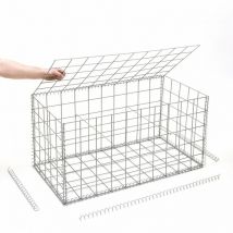 Gabion pour mur en gabion - 100 cm x 50 cm x 50 cm Maille Carrée 100 mm x 100 mm (Spirales) 3.8 mm