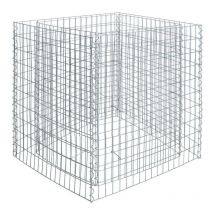 Jardinière surélevée gabione 450x90x100 cm Corbeille à plante grillage en fil