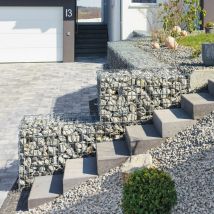 Jardinex - Gabion renforcé fil 4,5 mm à spirales - Gris galvanisé
