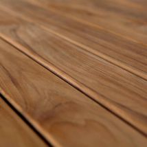 Gabiona - Gabiondeco - Bois Teck pour banc 4 coupes 115 x 9 x 2 cm - Made in Germany