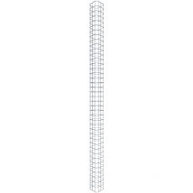 Gabiondeco - Colonne de Gabion carrà e. 17 cm x 17 cm. mailles 5 x 5 cm - hauteur : 200 cm - Made in Germany