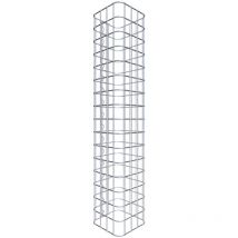 Gabiondeco - Colonne de Gabion carrà e. 22 cm x 22 cm. mailles 5 x 5 cm - hauteur : 80 cm - Made in Germany