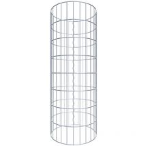 Gabiondeco - Colonne de Gabion ronde. diamètre 42 cm. maille 5 x 10 cm - Hauteur : 80 cm - Made in Germany