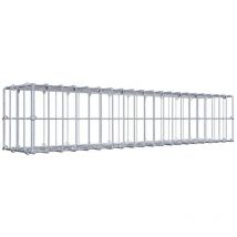 Gabiondeco - Gabion 100 cm x 20 cm x 20 cm (l x h x p). mailles 5 x 10 cm. Fermeture par anneaux en c - Made in Germany