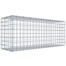 Gabiondeco - Gabion 100 cm x 40 cm x 30 cm (l x h x p). mailles 5 x 5 cm. Fermeture par anneaux en c - Made in Germany