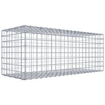 Gabiondeco - Gabion 100 cm x 40 cm x 40 cm (l x h x p). mailles 5 x 5 cm. Fermeture par anneaux en c - Made in Germany