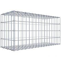 Gabiondeco - Gabion 80 cm x 40 cm x 30 cm (l x h x p). mailles 5 x 10 cm. Fermeture par anneaux en c - Made in Germany