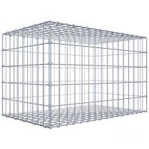 Gabiondeco - Gabion 80 cm x 50 cm x 50 cm (l x h x p). mailles 5 x 10 cm. Fermeture par anneaux en c - Made in Germany