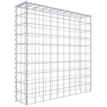 Gabiona - Gabiondeco - Gabion - Element de prolongation en hauteur 100 cm x 100 cm x 20 cm (l x h x p). maille 10 x 10 cm. Spirale. Attention : il