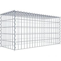 Gabiona - Gabiondeco - Gabion - Element de prolongation en hauteur 100 cm x 50 cm x 40 cm (l x h x p). maille 5 x 10 cm. Spirale. Attention : il