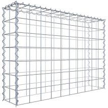 Gabiona - Gabiondeco - Gabion - Element de prolongation en hauteur 100 cm x 70 cm x 20 cm (l x h x p). maille 10 x 10 cm. Spirale. Attention : il