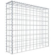 Gabiona - Gabiondeco - Gabion - Element de prolongation en hauteur 100 cm x 90 cm x 20 cm (l x h x p). maille 10 x 10 cm. Spirale. Attention : il